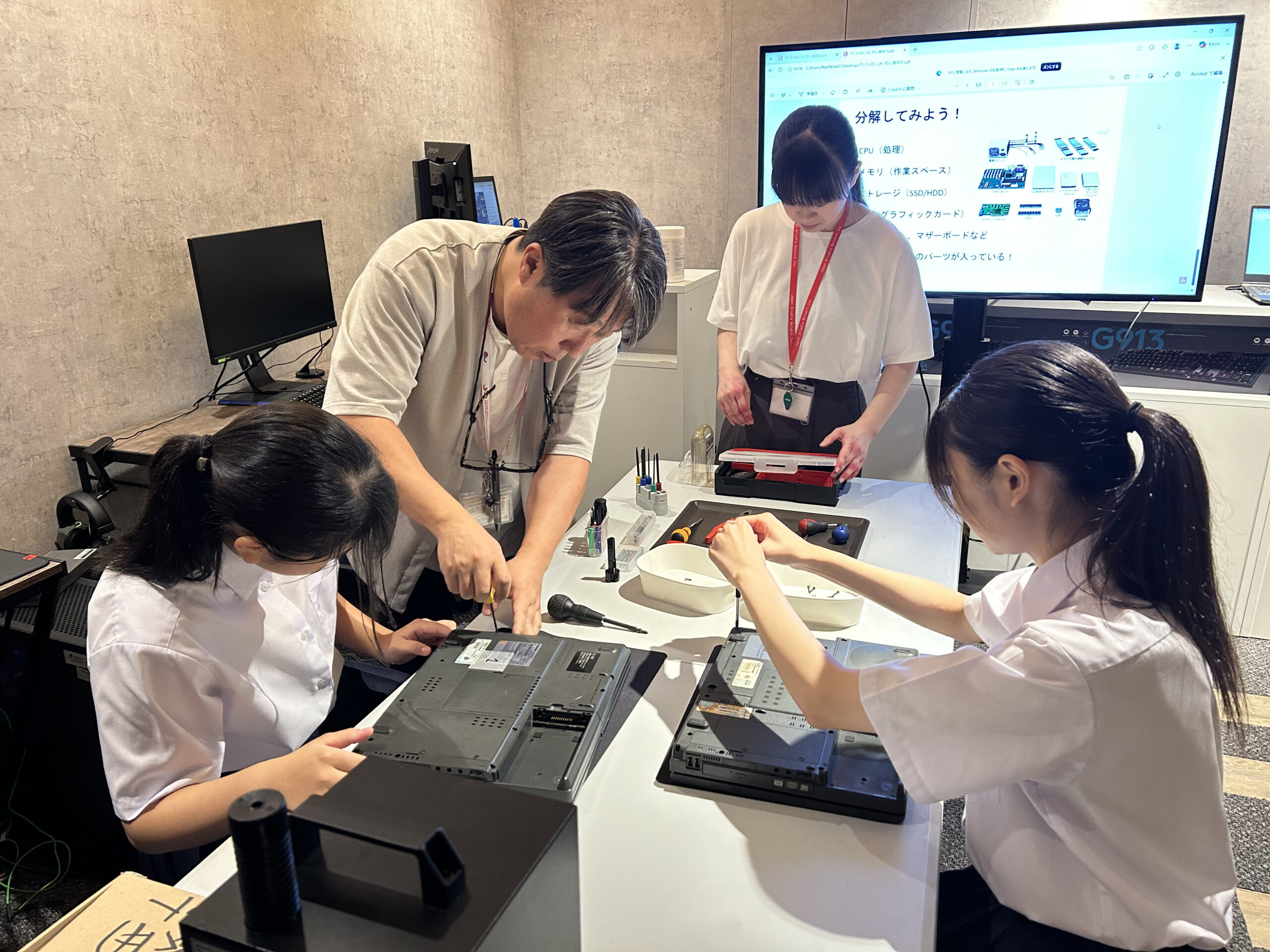 長井北中学校3年生の職場体験を受け入れました